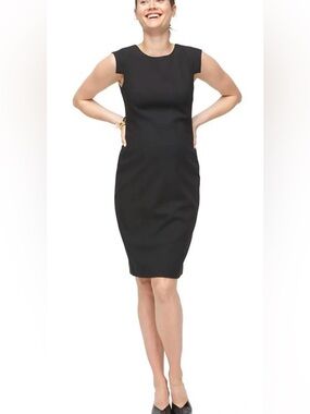 Hatch x J. Crew Résumé Sheath Ponte Maternity Dress Medium-Large (8-10) Black